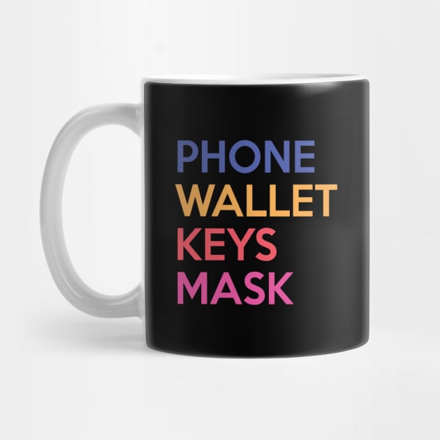 Phone Wallet Keys Mask by Shinsen Merch